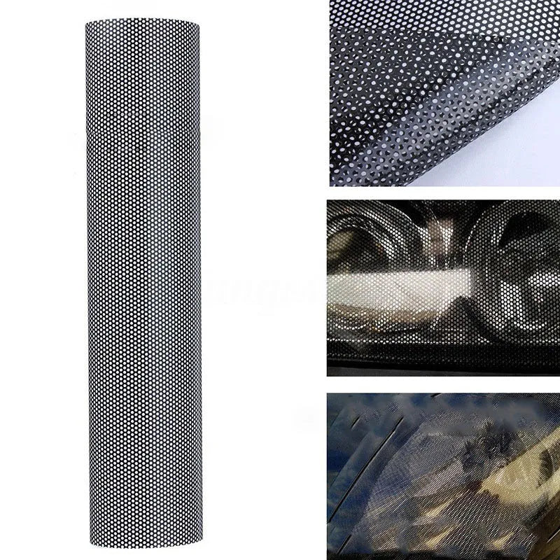 30cm by 106cm sheet of perforated mesh automotive vinyl film for car windows