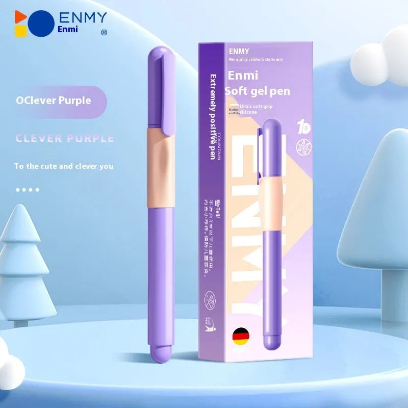 Student posture correction pen in plastic shell with ergonomic design for handwriting practice