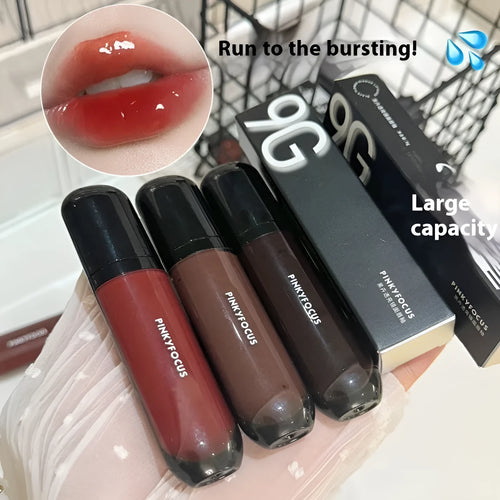 Black Shiny Makeup Mirror Lip Lacquer in six Black Citrus shade options