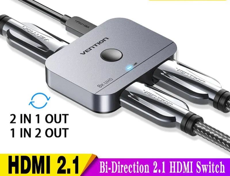 Grey alloy cable separator for HD computer audio video to television line conversion