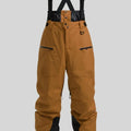 Men's waterproof ski trousers with thickened waistband strap in black colour option
