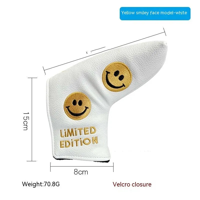 Golf straight bar putter sleeve in various novelty designs with PU waterproof exterior