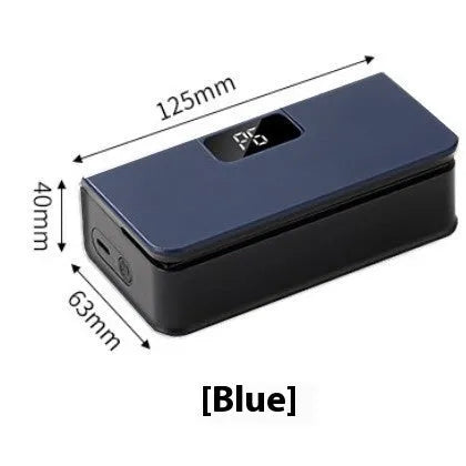 Small white portable heat sealing machine for plastic food bags with hand-press mechanism