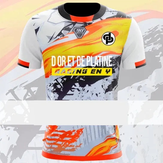 Men's breathable mesh t-shirt in bird eye polyester fabric with short sleeves and loose regular fit