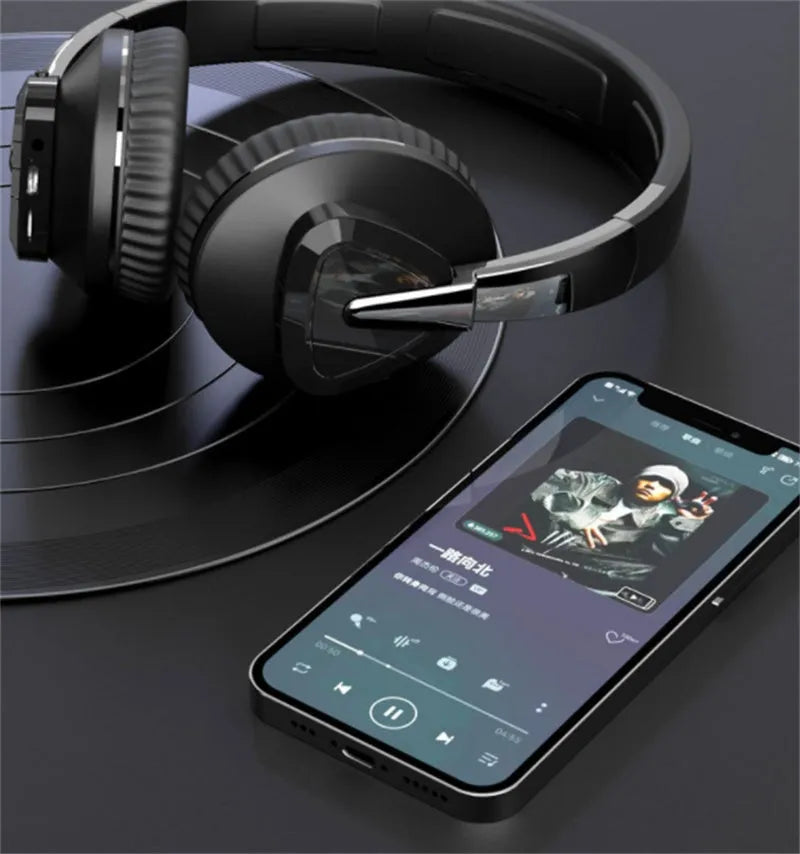 H3 wireless Bluetooth headset with all-inclusive ear design in black, white, blue, and khaki colour options