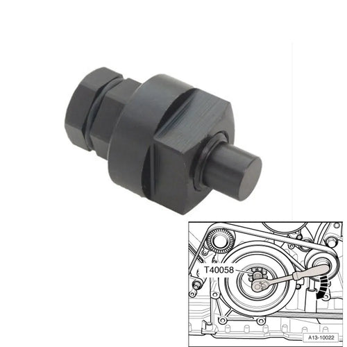 Aodi T40058 crankshaft rotating sleeve timing tool adapter with directional arrow markings