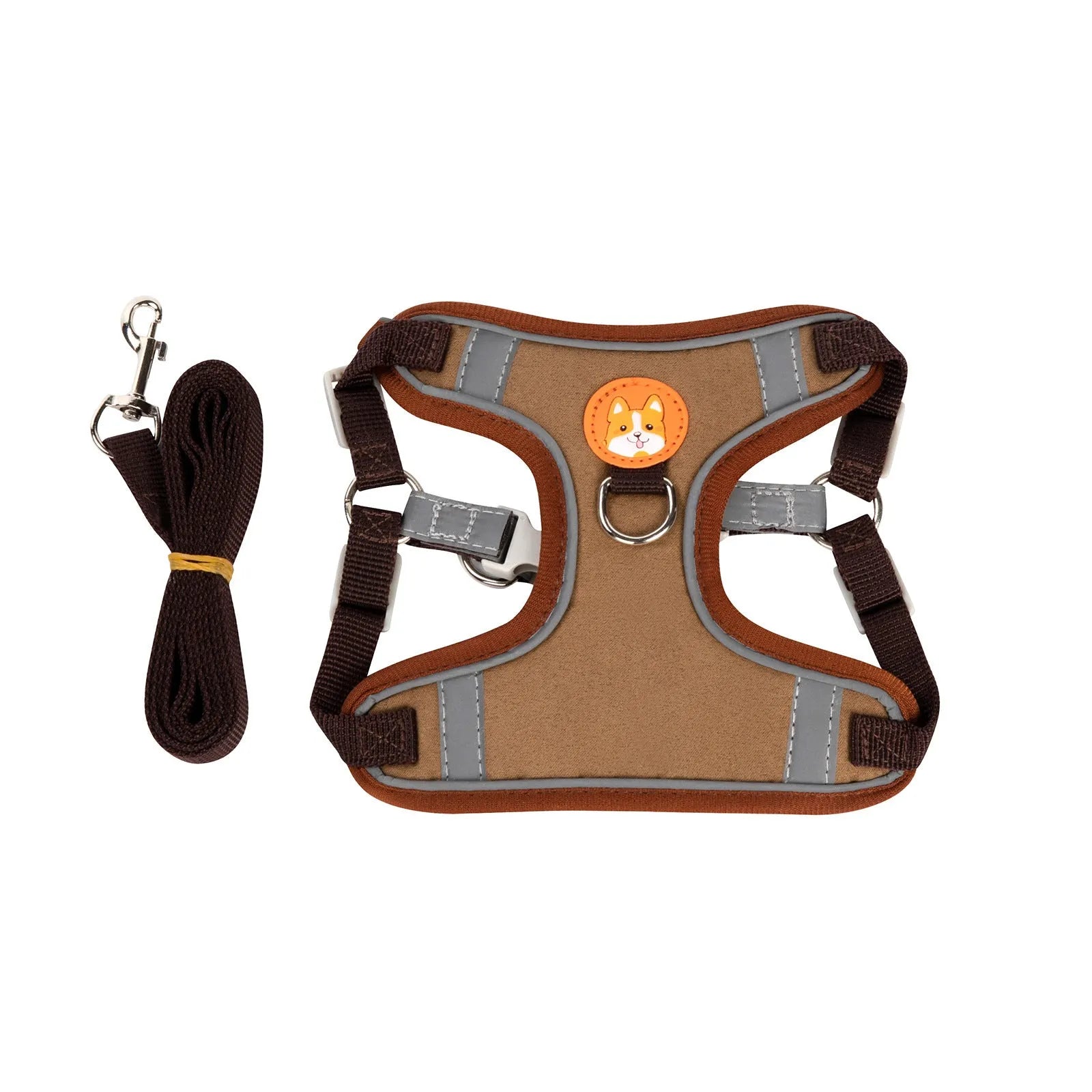 Adjustable rope dog harness in six colours with chest strap for pet control