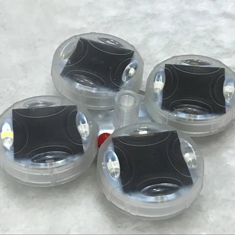 Colourful solar-powered LED hub decorative lights for vehicle wheel installation with 15 flash modes