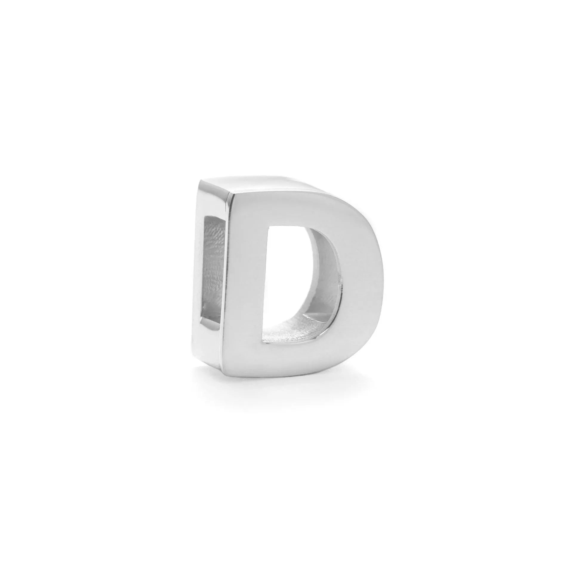 Gold titanium steel necklace with a letter A charm on a 40.5cm chain.