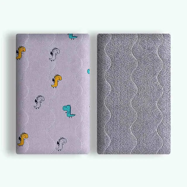 Double-sided cotton velvet pet blanket with dinosaur and cartoon bear prints in various sizes.