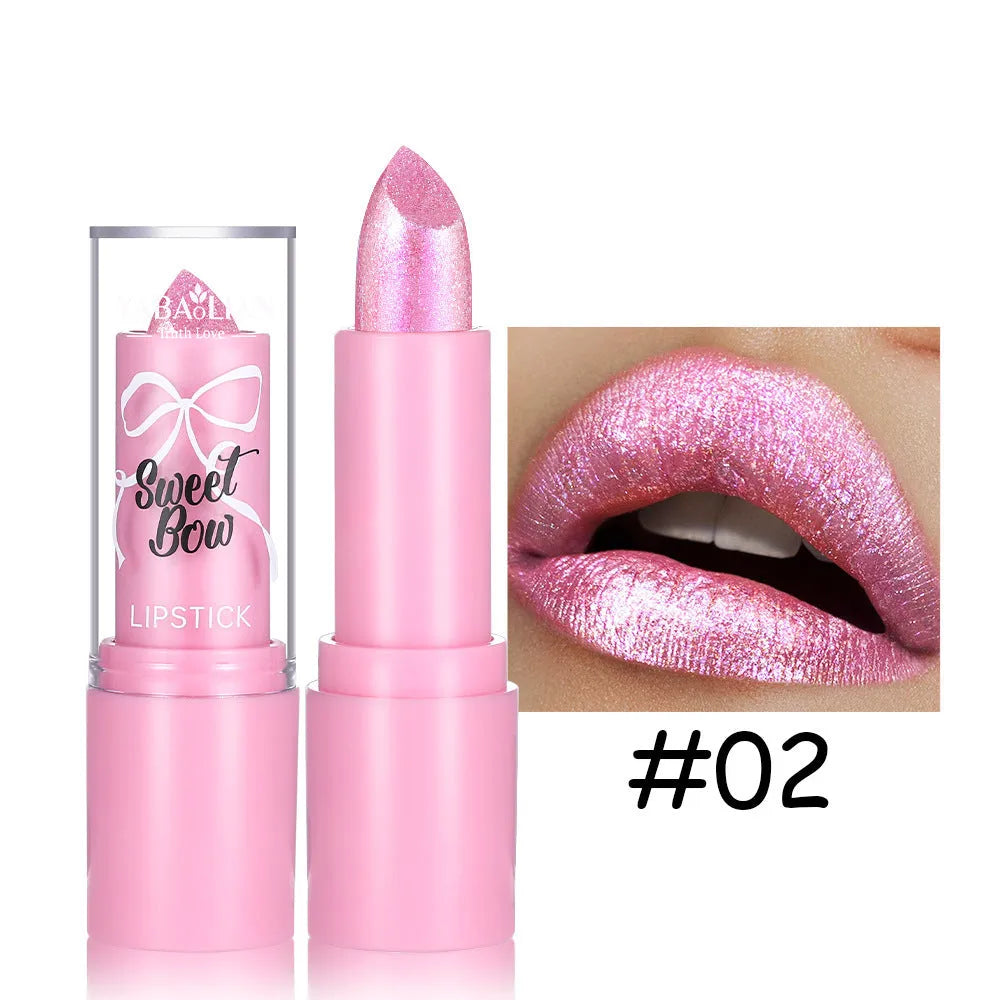Sweetheart Bow XINGX Diamond Lipstick in decorative case with six colour shade options.