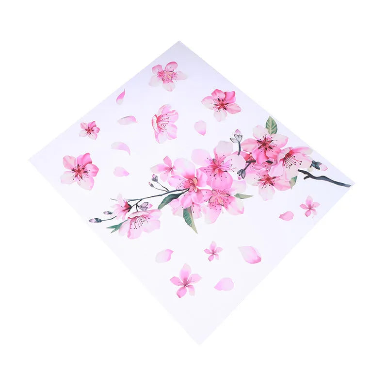 Cherry blossom flower pattern car sticker vinyl decal in two size options