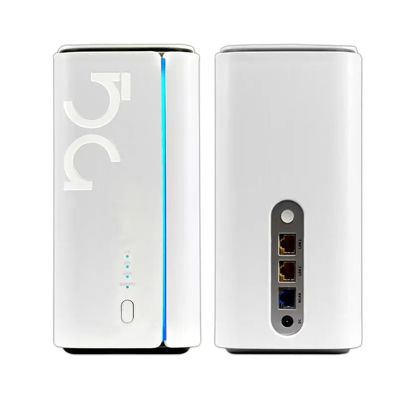 4G CPE wireless router measuring 51x30x5mm with data cable and manual
