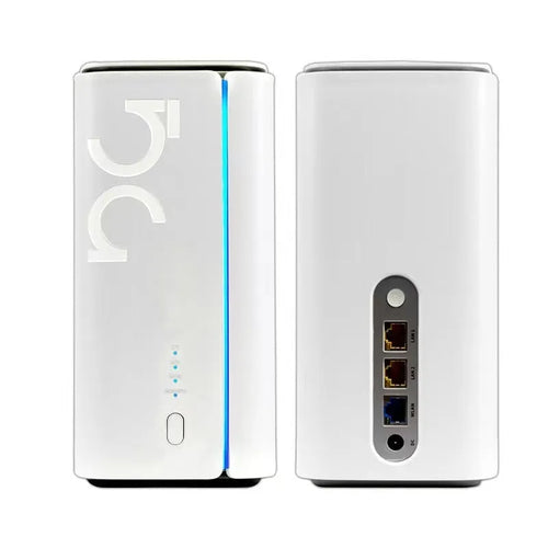 4G CPE wireless router measuring 51x30x5mm with data cable and manual