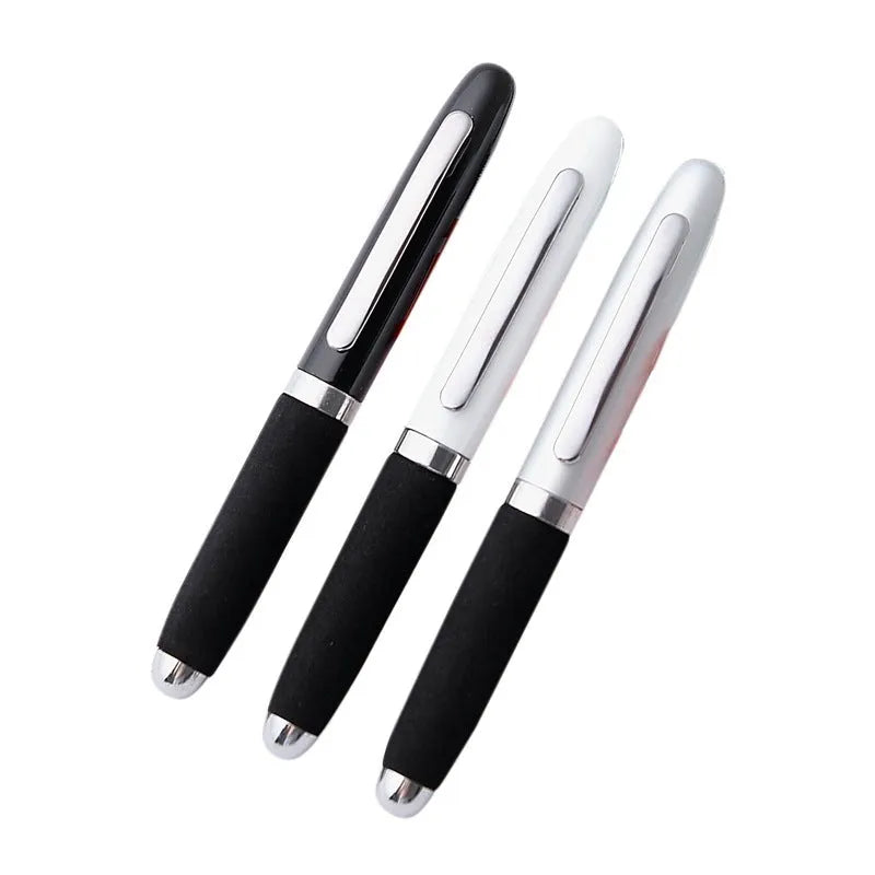 EVA metal cap mini ballpoint pen in silver with choice of seven refill colours.