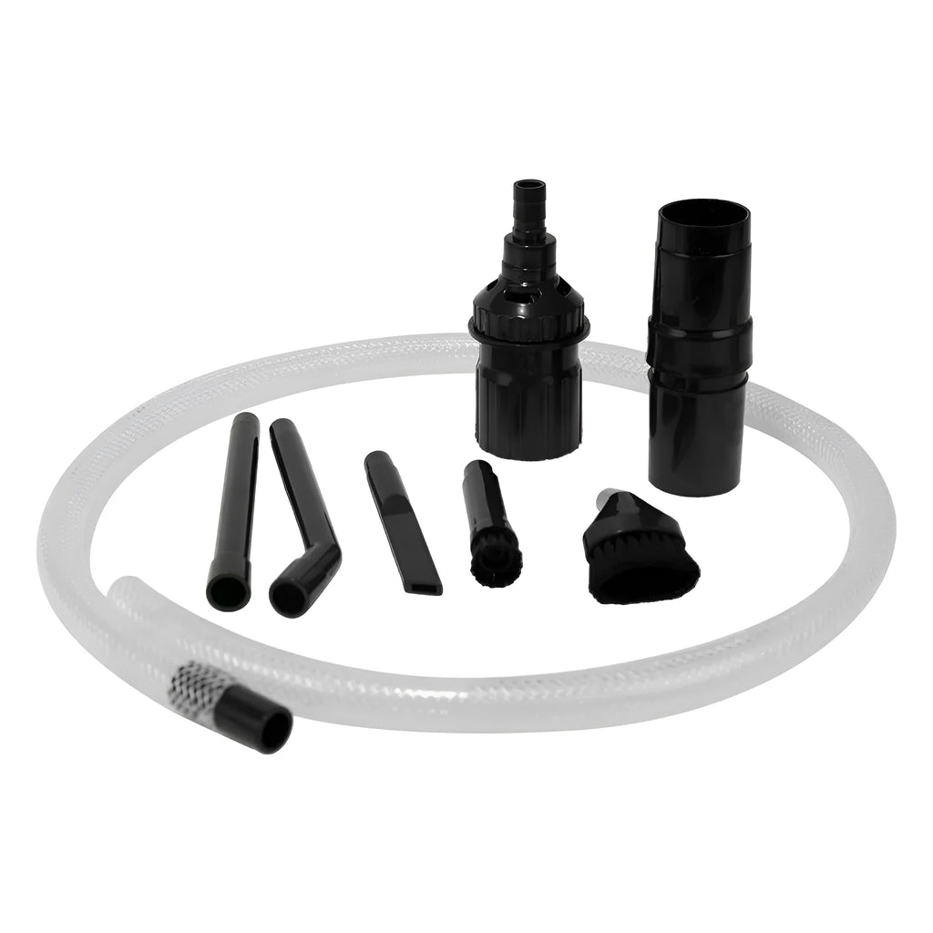 Eight-piece small suction head vacuum cleaner accessory set for dust collection