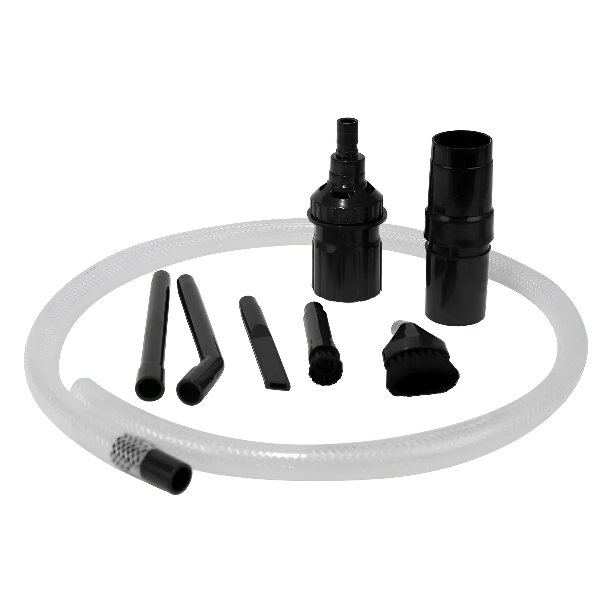 Eight-piece small suction head vacuum cleaner accessory set for dust collection