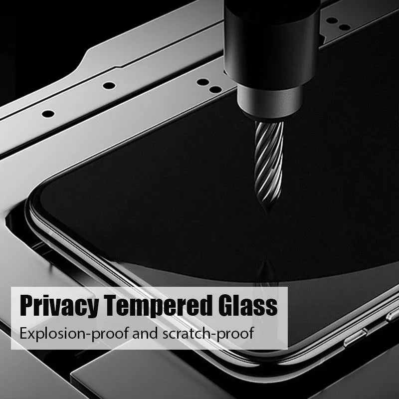 Anti-spy privacy screen protector for Poco and Redmi Note mobile phones with minimalist film design