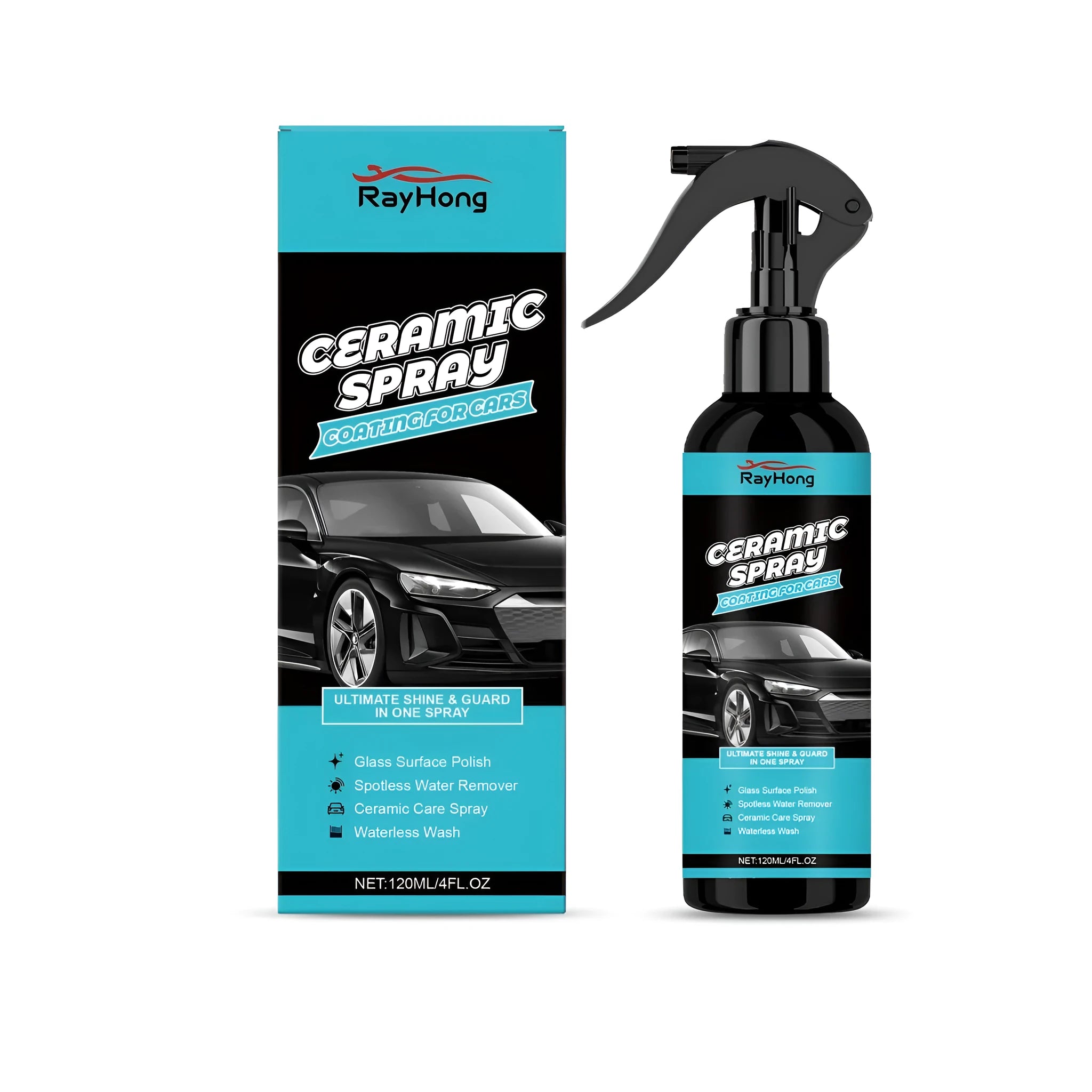 120ml spray bottle of PTFE automobile ceramic coating for car and motorcycle paint protection