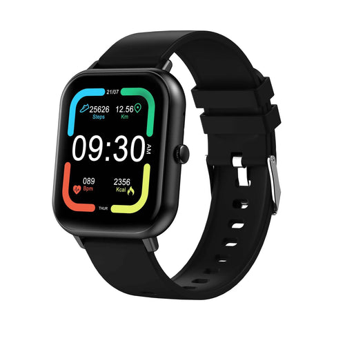 Bluetooth smart watch with heart rate monitoring and step counting on TFT touch screen display