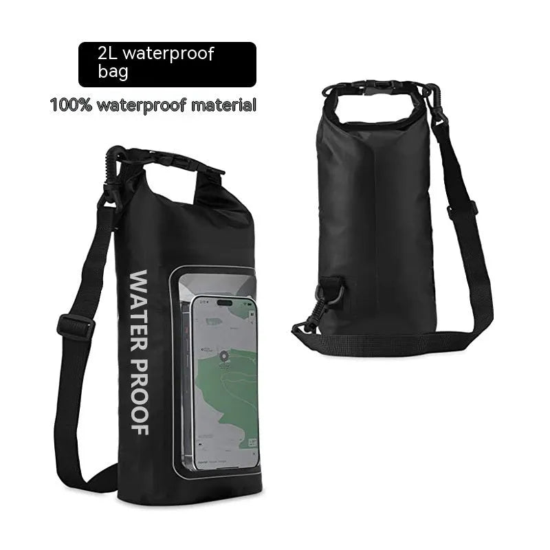 Waterproof crossbody bag in Army Green colour with adjustable strap for mobile phone protection