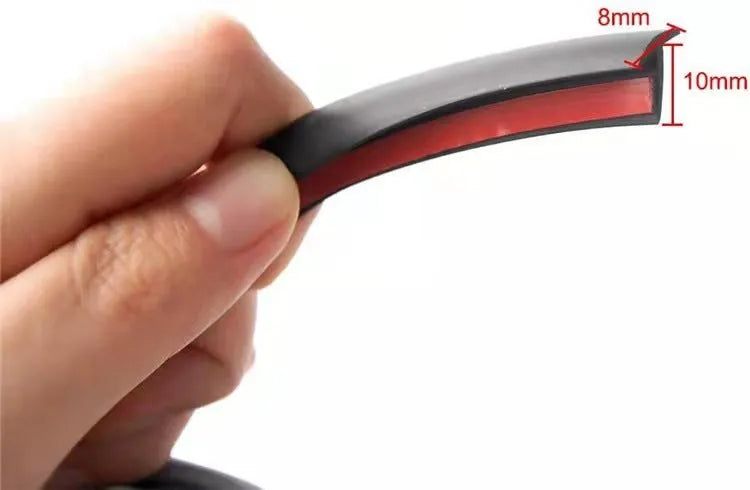 Black and white TPE rubber seal strip roll for automotive bumper and door gap filling