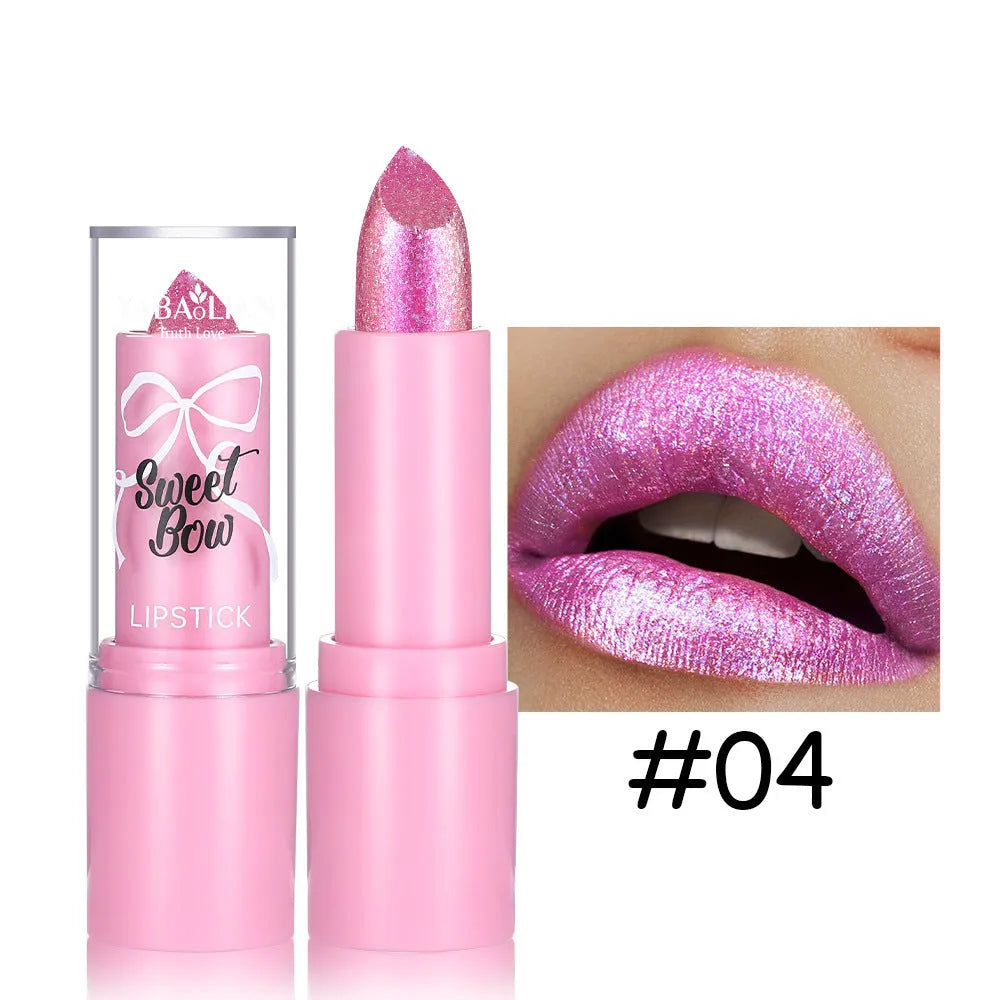 Sweetheart Bow XINGX Diamond Lipstick in decorative case with six colour shade options.