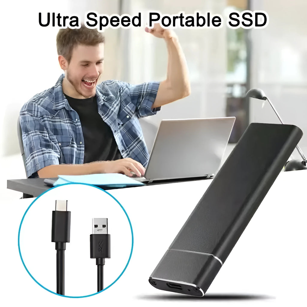 6TB SSD mobile hard disk with metal shell in multiple colour options