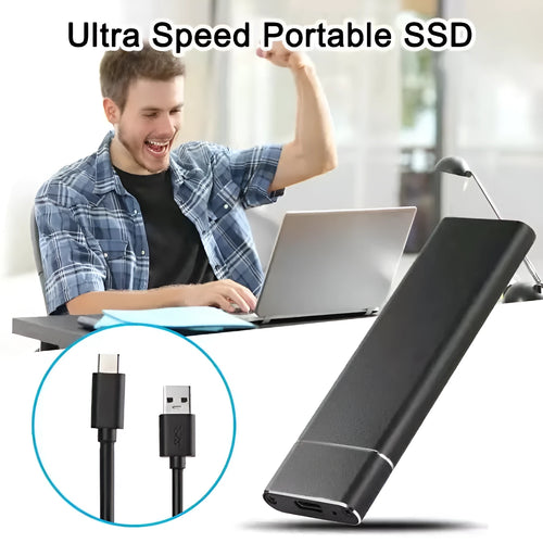 6TB SSD mobile hard disk with metal shell in multiple colour options