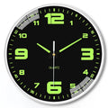8 inch luminous wall clock with 20cm diameter and modern plastic construction
