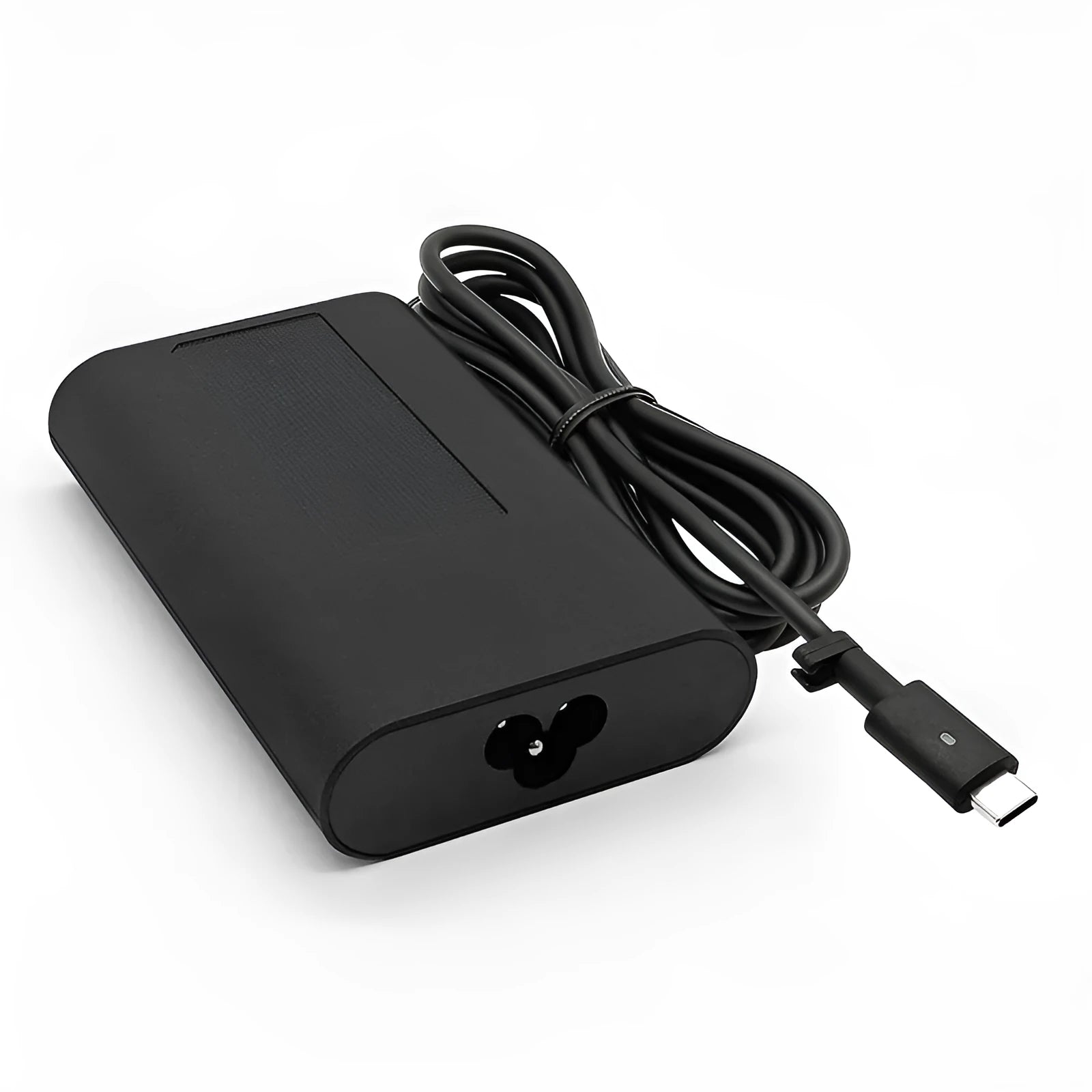 Black 65W USB Type-C laptop power adapter with international power cords