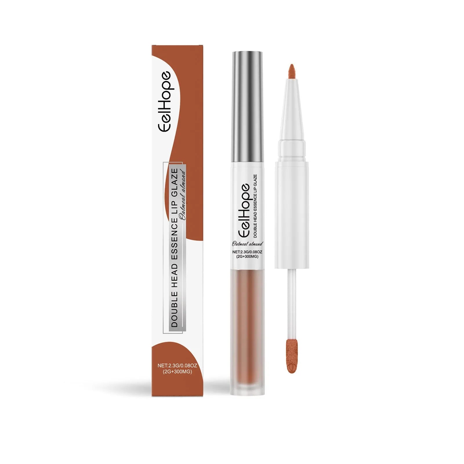Double-headed lip liner and lip lacquer pen lipstick in choice of three colours.
