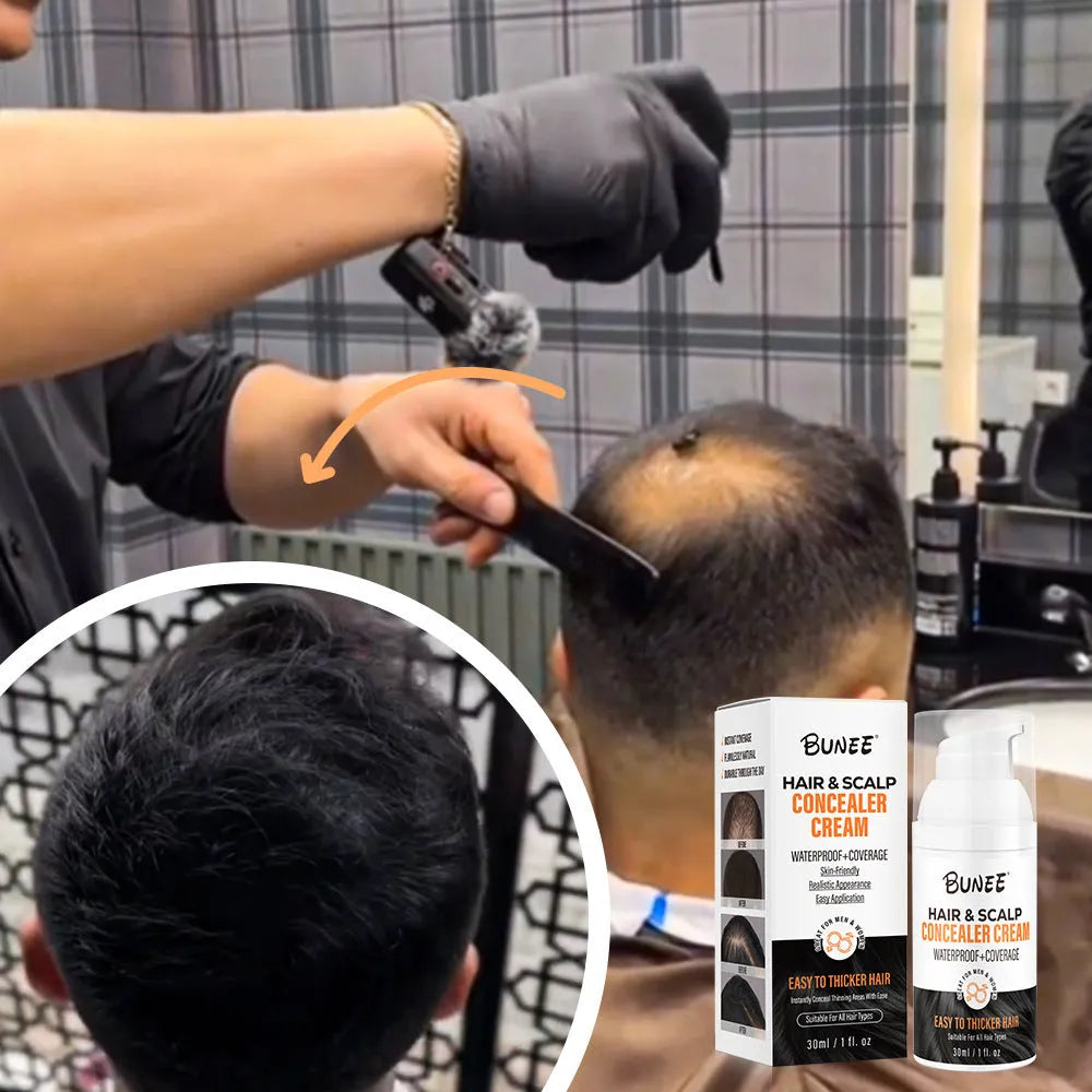 30ml scalp concealer pomade container for thinning hair coverage and hairline gaps.
