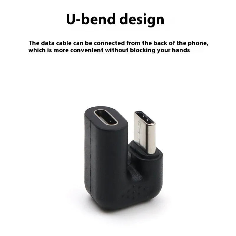 Plastic male to female adapter extension cable with U-bend design showing four adapters