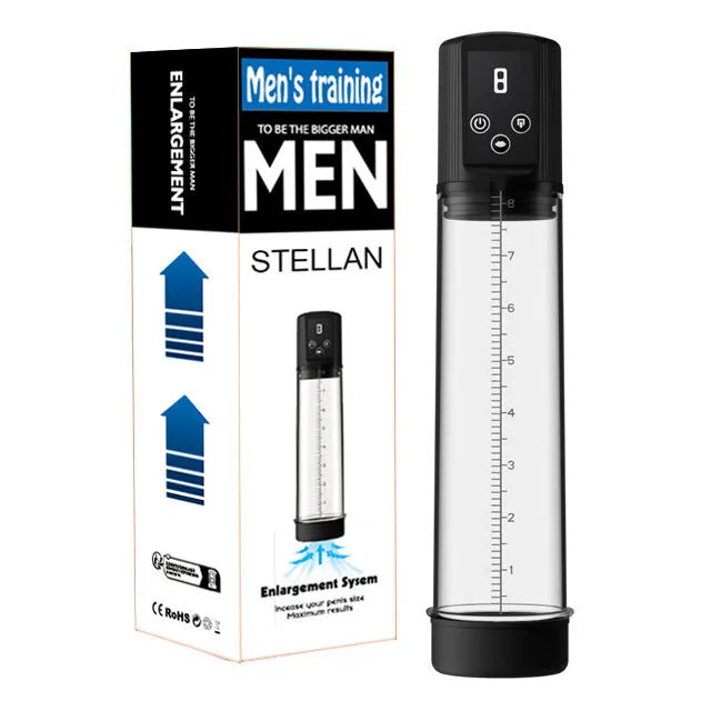 Electric penis pump with negative pressure system for male exercise training