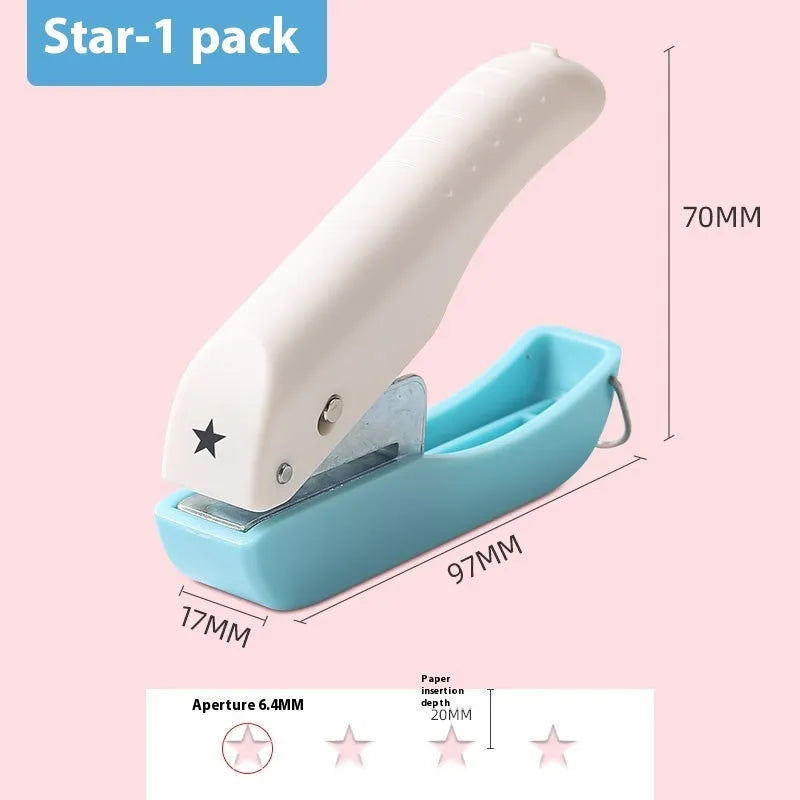 Manual pattern punching machine with four roller attachments for paper embossing craft projects