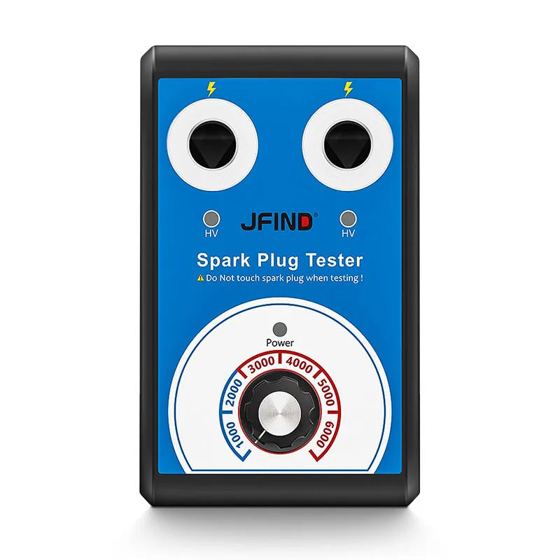 Car fault detector for spark plug testing in American and European standard formats