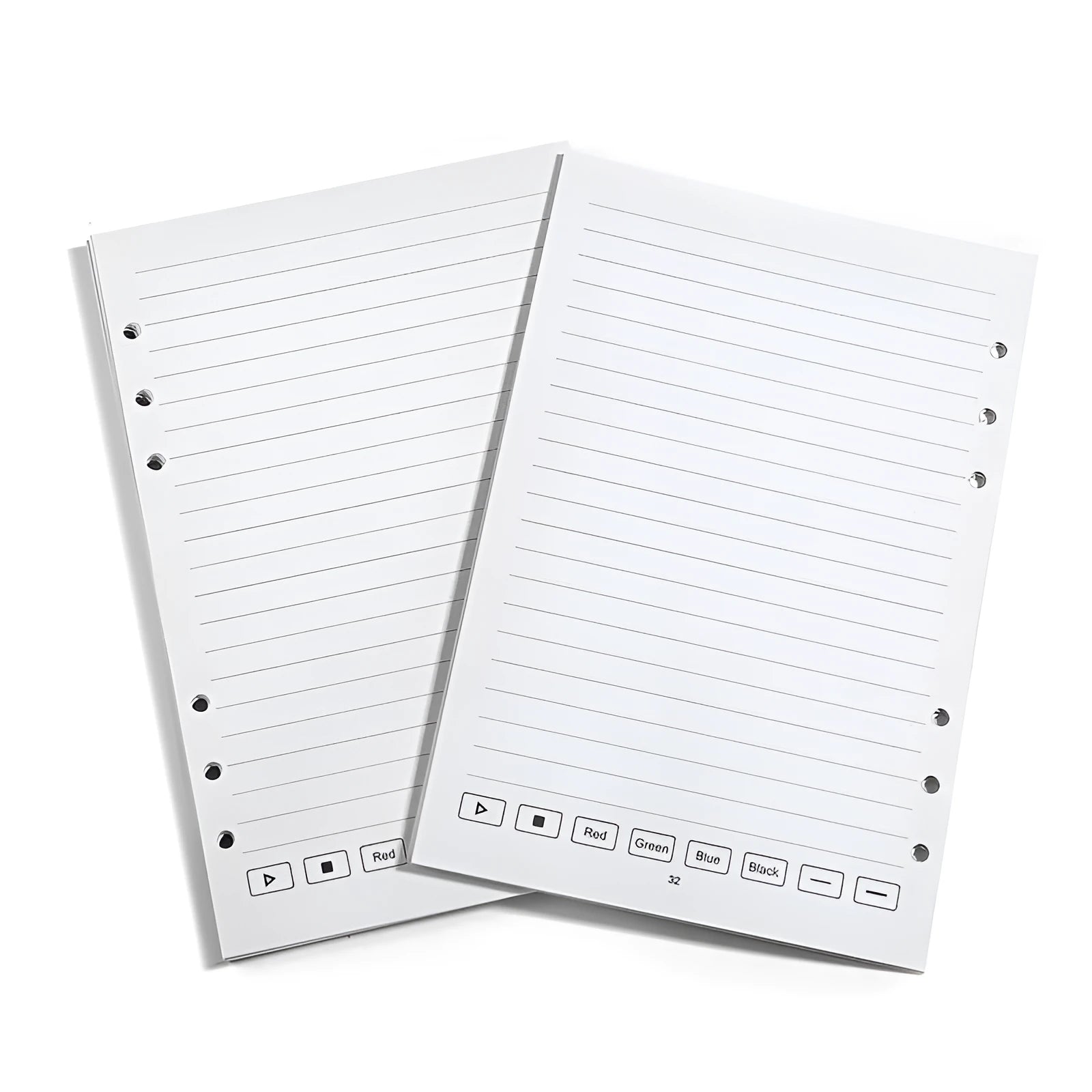 64-page loose leaf notebook refill paper with Zodiac Forest Paper and writing instrument refills