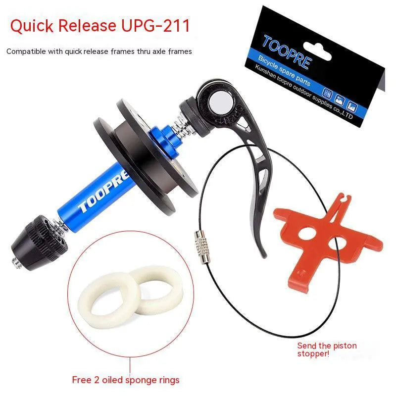 Aluminium bicycle chain holder tool in barrel shaft, basic, and quick release versions.
