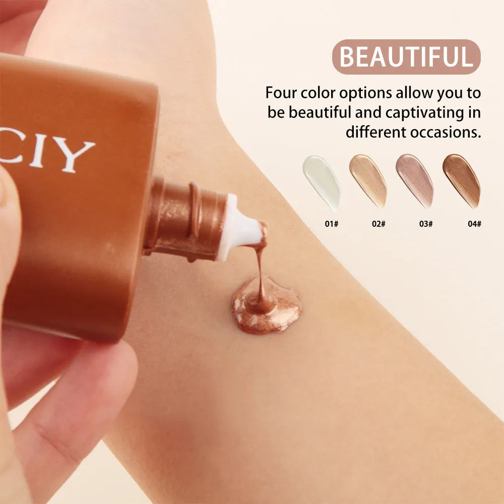 30ml contouring liquid bottle for face and body brightening with four shade options