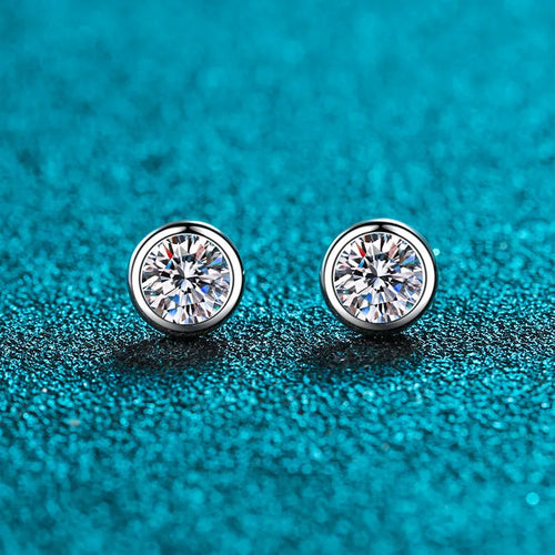 925 sterling silver pt950 gold plated women's earrings with moissanite or zircon stones in geometric designs