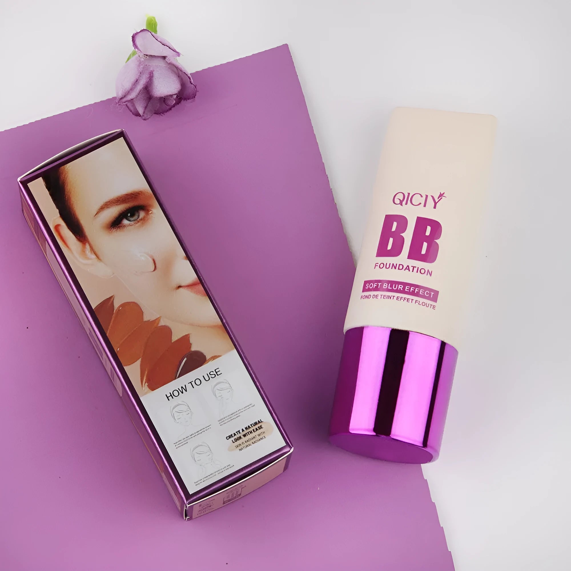 Feeding bottle style BB cream liquid foundation concealer in ten different shade colours.