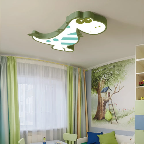 Cartoon dinosaur design ceiling light with 48cm diameter for children's bedroom