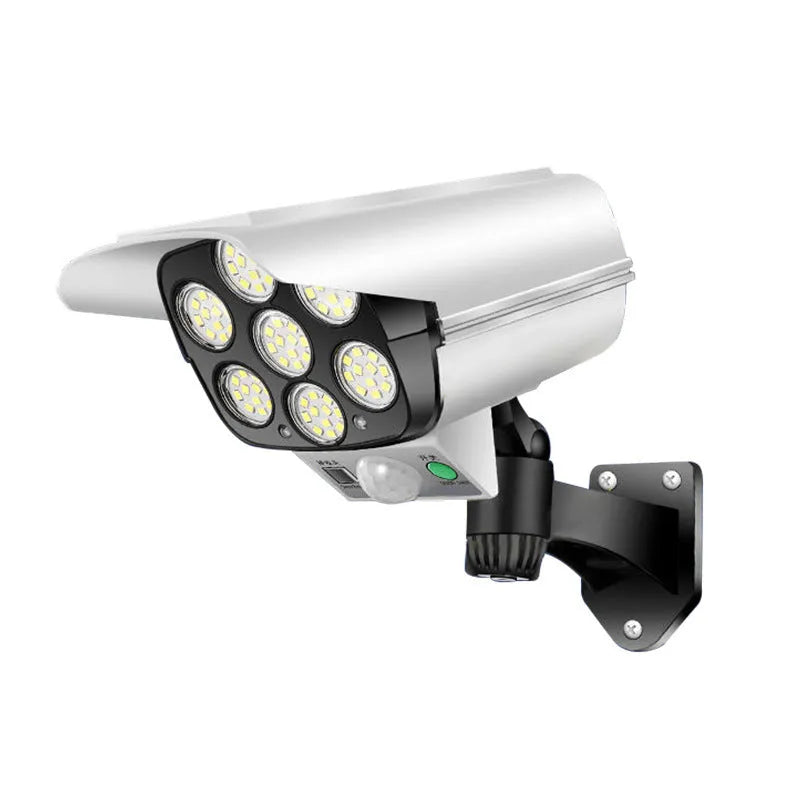 Outdoor LED solar simulation monitor lamp with waterproof induction for courtyard and road security lighting