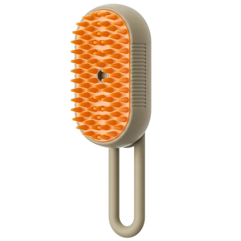 Dog grooming kit with a bottle of wash-free detangling spray and a matching ABS plastic massage comb.