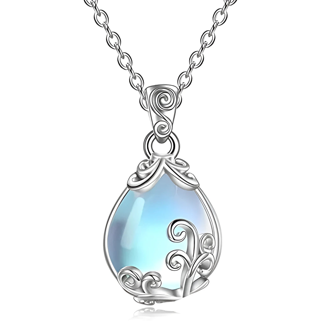 Copper vintage pattern vine necklace with heart shape pendant and O-ring chain for women