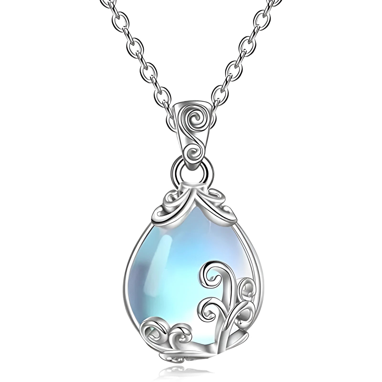 Copper vintage pattern vine necklace with heart shape pendant and O-ring chain for women