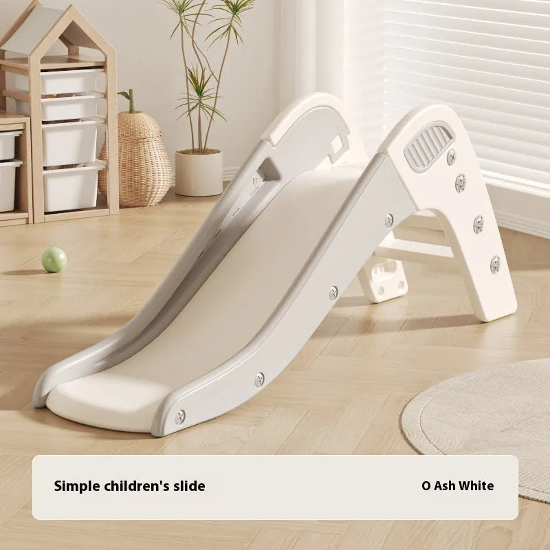 Small plastic baby slide for infants under 3 years in blue, yellow, brown, or grey colours