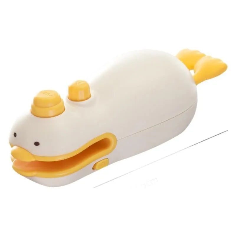 Small yellow duck pattern rechargeable sealing machine with included charging cable
