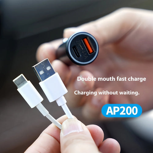 Black car charger GPS locator device for OBD-II port vehicle tracking.